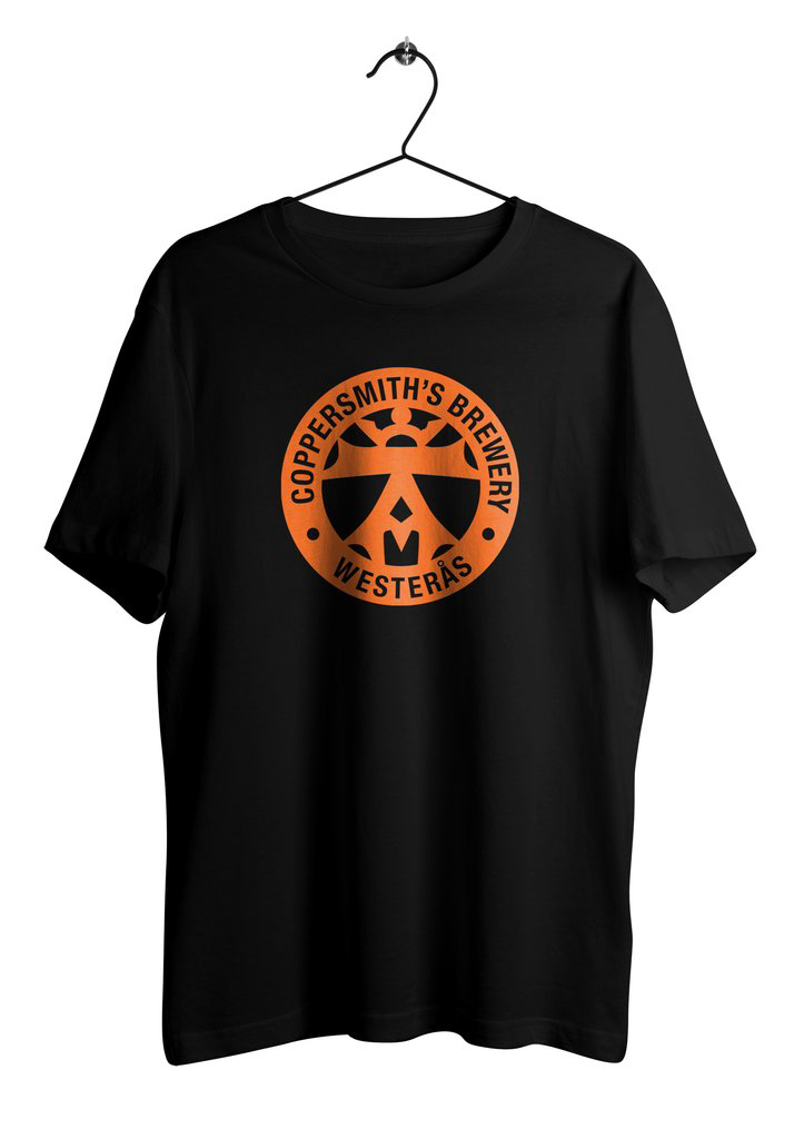Merch Coppersmith's Logo Tee - Svart med Orange tryck